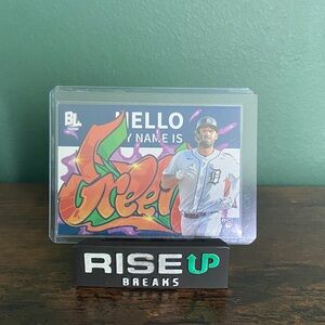 2023 Topps Big League - Roll Call Wildstyle Edition Riley Greene #RC-8 (RC).